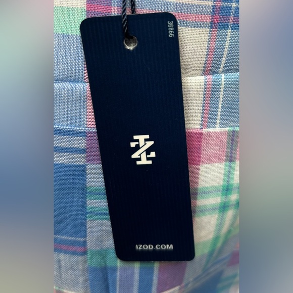 IZOD BOYS YOUTH PASTEL BLUE AND PINK PREPPY SPRING SPORTS COAT BLAZER SZ 16 - Picture 5 of 9